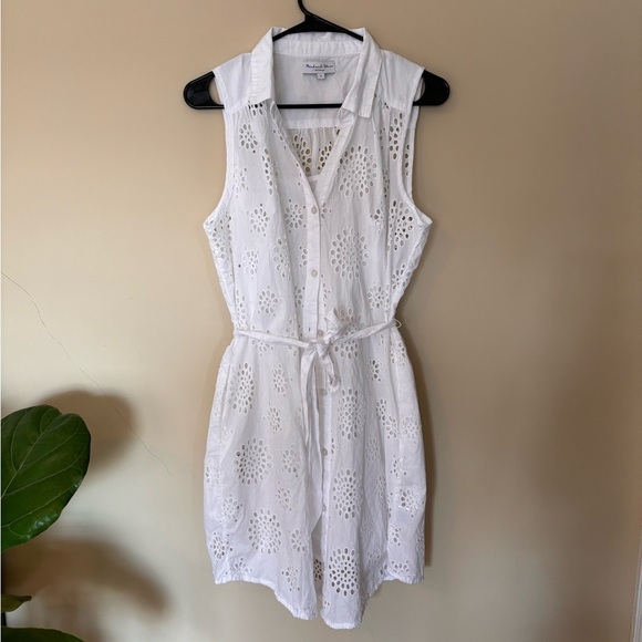 Michael Stars Bernadette Eyelet Cotton Dress - Picture 1 of 4